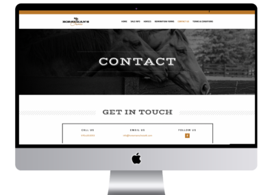 Horseman's Choice Western Cow Horse Sale Website Design Contact